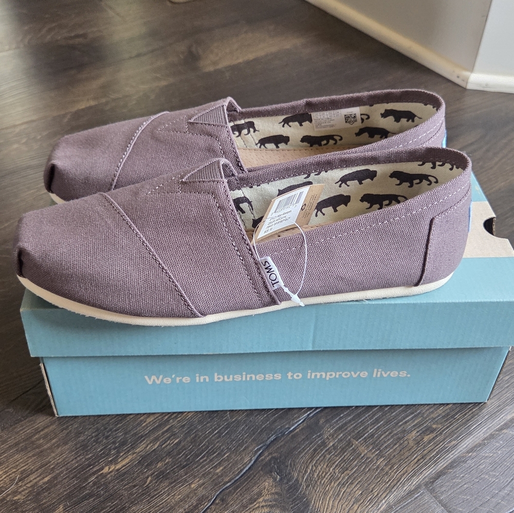 Womens Tom Canvas Flat Shoes